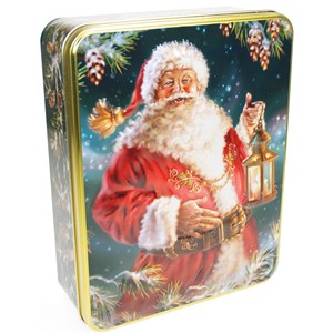 "Santa" Rektangulær metall-eske