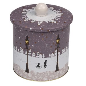 "Silent Night" Rund kakeboks