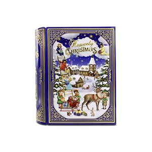 "Heavenly Christmas Blue" Large metalleske i bok-format