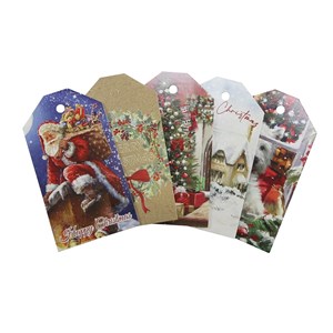 Pakkelapp "Traditional Die-Cut" 40 stk