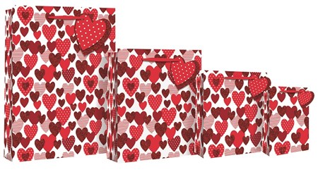 "Scattered Hearts" gavepose X-large