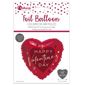 "Happy Valentine Day Foil" Ballong