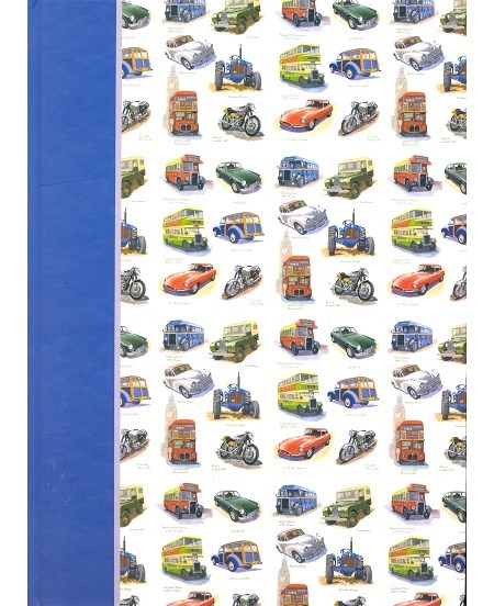 "Nostalgic Cars", Notatbok, A4, linjert, 80