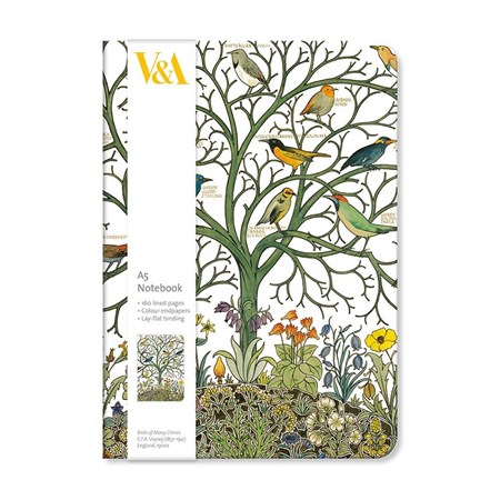 "Birds of Many Climes - C.F.A. Voysey" A5 Luxury Notebook