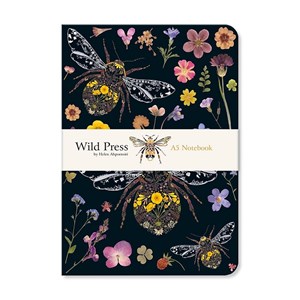 "Three Bumblebees - Helen Ahpornsiri" A5 Luxury Notebook