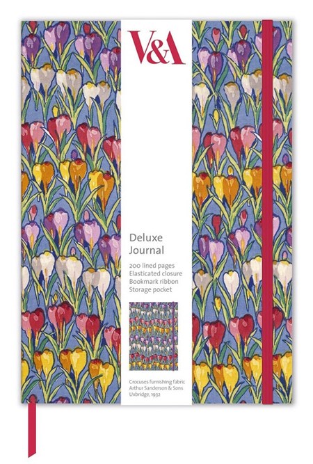 "Rows of Crocuses" Deluxe Journal