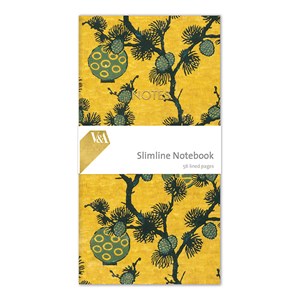 "Pine Branches and Lanterns" Slimline Notebook