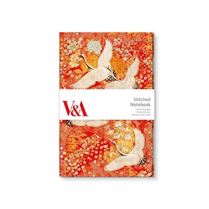 "Kimono Cranes" Stitched Notebook