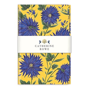 "Blue Flowers" Stitched Notebook