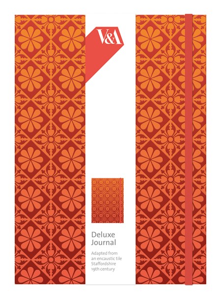 "Floral Tile" Deluxe Journal