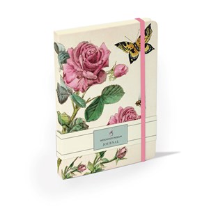 "Rose and Butterfly" Elasticated Journal