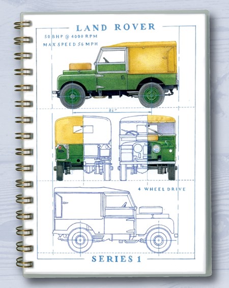 Skrivebok "Landrover" Spiralisert A5