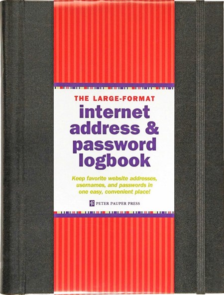 "Internet Adress & Password Logbook" large