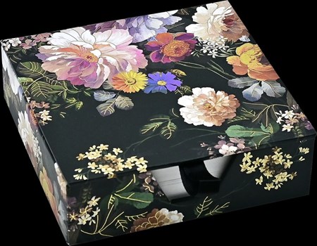 "Midnight Floral" Desk Notes