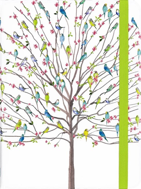 "Tree of Budgies" Mid-size Journal