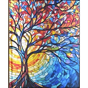 "Stained Glass Tree of Life" Oversize Journal
