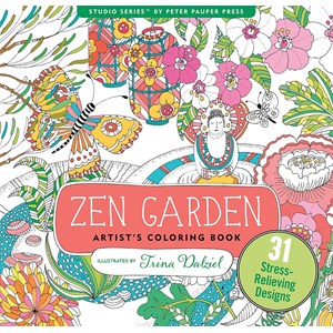 "Zen Garden" Artist's Coloring Books