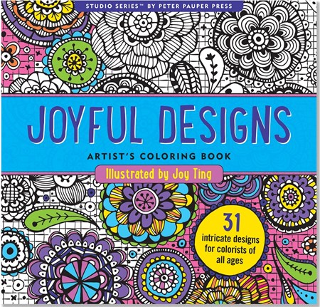 "Joyful Designs" Artist's Coloring Books