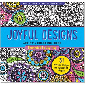 "Joyful Designs" Artist's Coloring Books