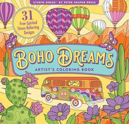 "Boho Dreams" Artist's Coloring Books