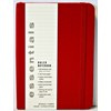 "Essentials" Small Red Ruled Notebook (A6)