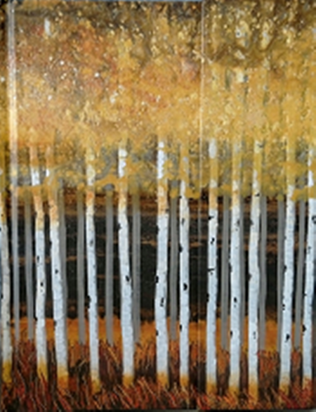 "Golden Aspen" Foldover Journal