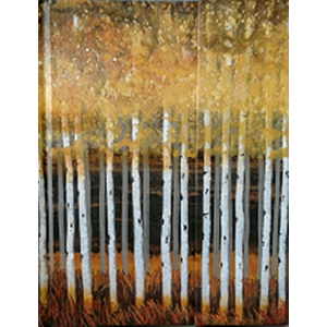 "Golden Aspen" Foldover Journal