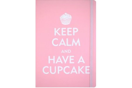 "Keep Calm and Have a Cupcake" Small Journal