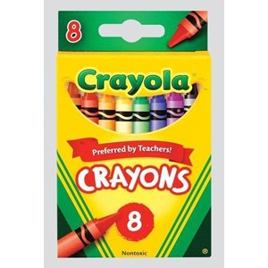 "Crayola" 8 stk Crayons assortert