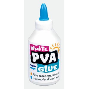 "White PVA Glue", Lim til papir, kort, stoff, hobby