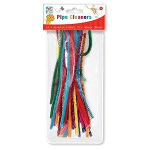 "Pipe Cleaners", 40 ass farger og 10 stk med glitter