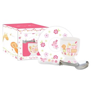 "Dotty Tots Girl" Ceramic Egg Cup Set