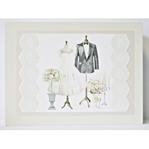 "Bride & Groom" Keepsake-box i tre