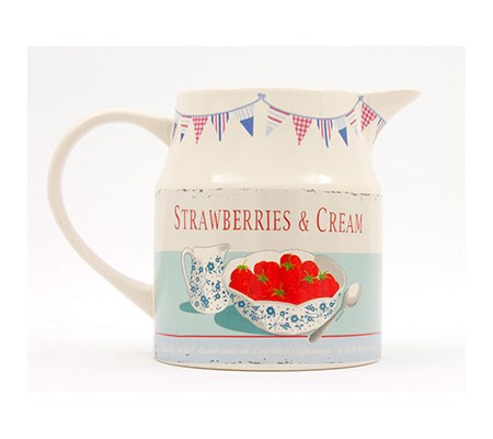 "Coffee Break", 650 ml Jug "Strawberries & Cream"