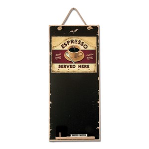 Kritt-tavle "Espresso", 60 x 27 cm