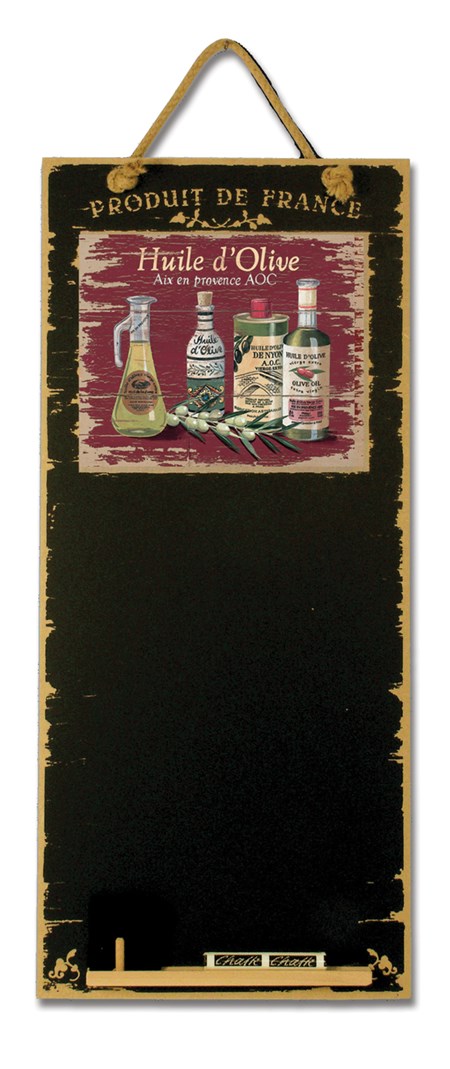 Kritt-tavle "Olive Oil" 60 x 27cm