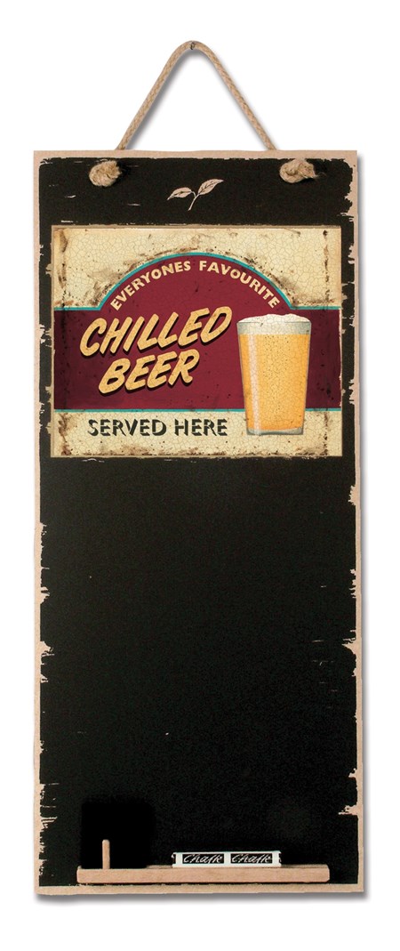 Kritt-tavle "Chilled Beer" 60 x 27cm