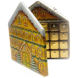Adventskalender "Sveitserhus" med spilledåse