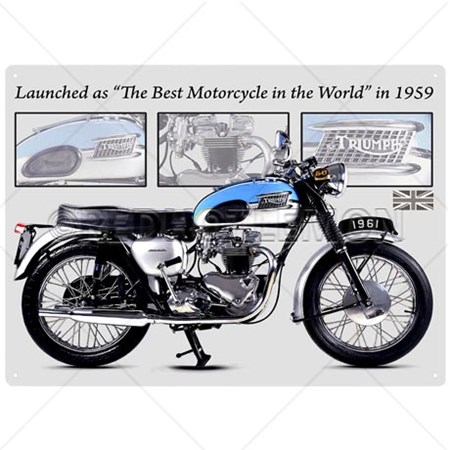 "Triumph Bonneville" Wall Sign