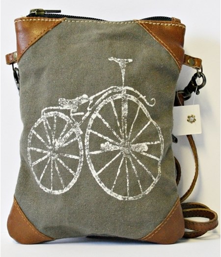 "Bike", Black Wash, Mini Bag