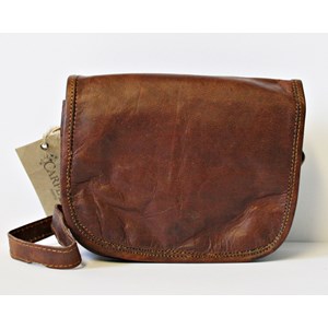 Mini Leather Bag "Wide Flap"