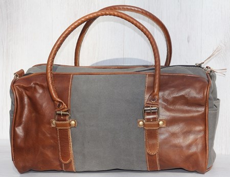 "Midwife" ,Canvas with Leather, Shoulder Bag