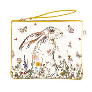 "Wildflower Hare" Pouch Bag